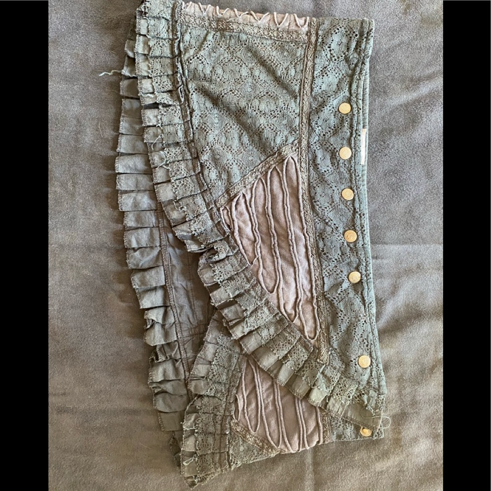 Steampunk style wrap skirt